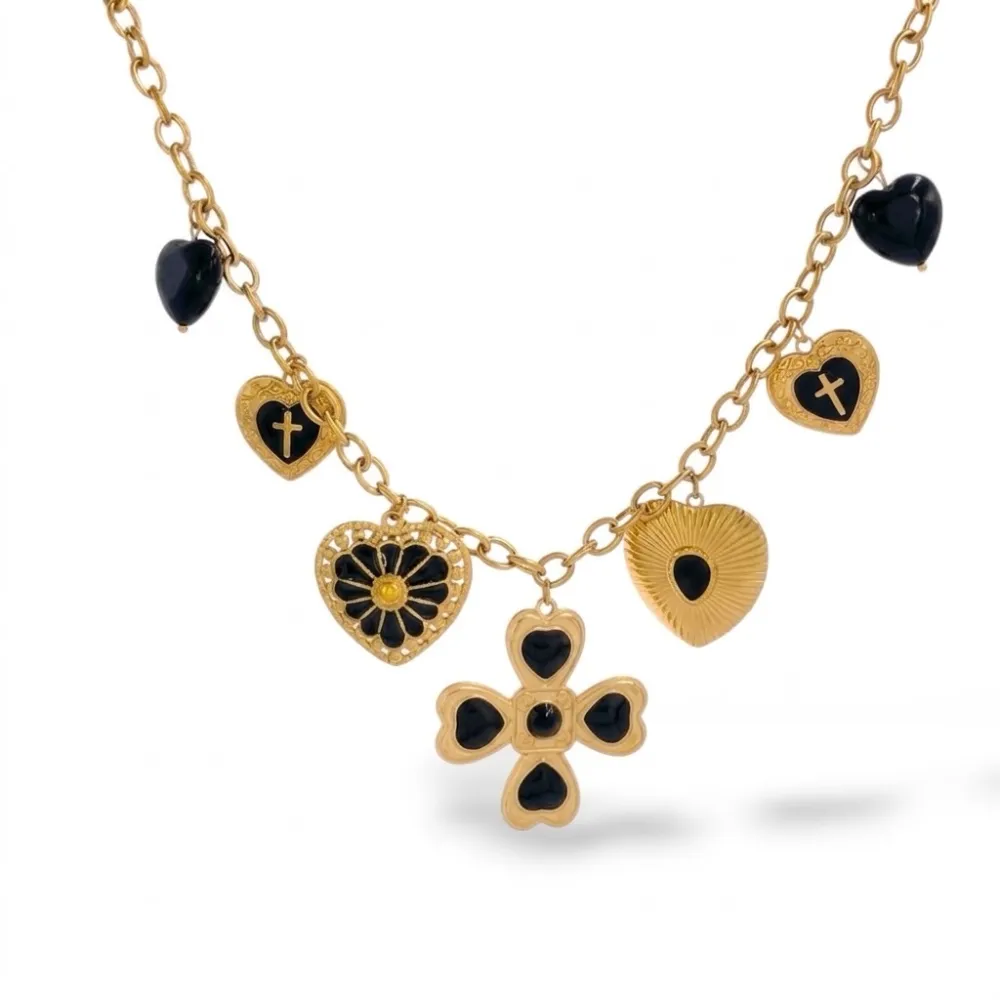 Croce E Cuoce-Collana Corta Moda in Acciaio - CAC-732-748