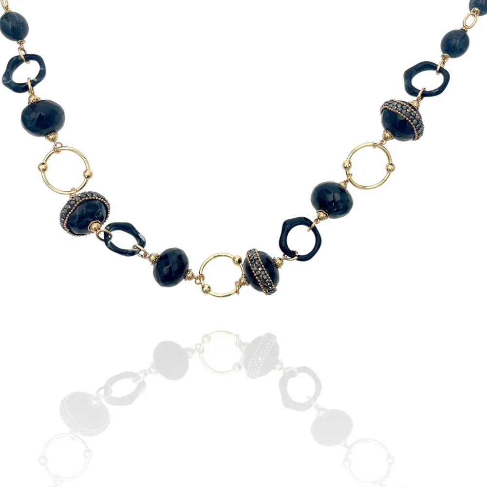 Tondo cerchio-Collana Corta in Acciaio - CL-732-666