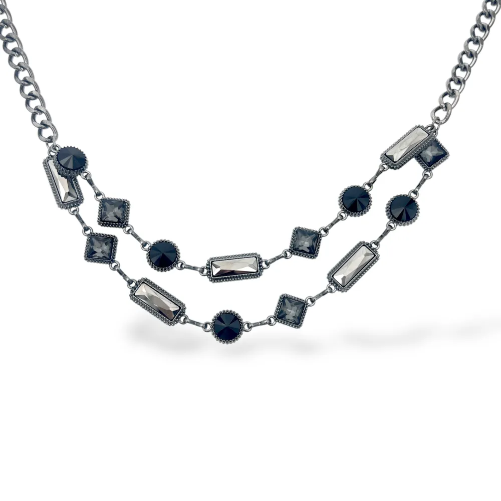 Multiforme-Collana doppia Corta in Acciaio - CL-732-761