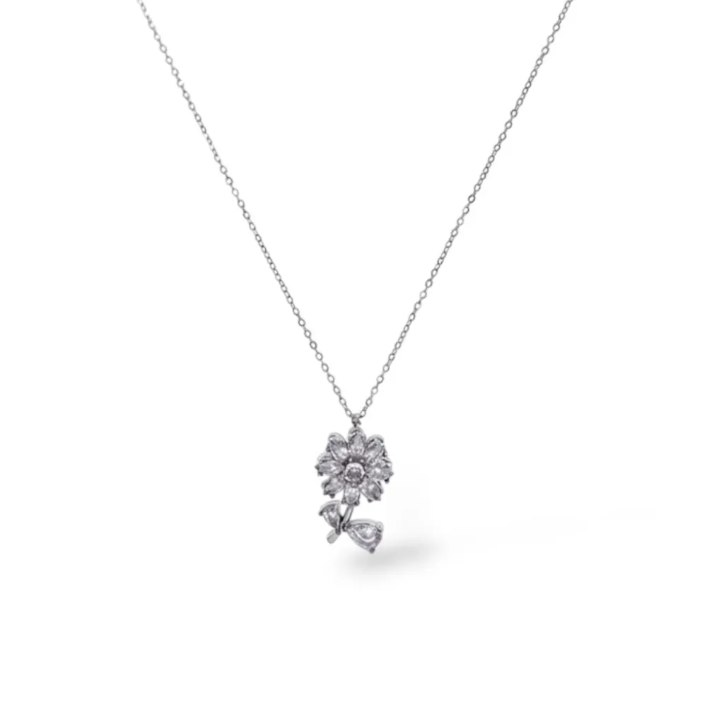 Fiore spinner-Collana Corta in Acciaio - CL-795-12976