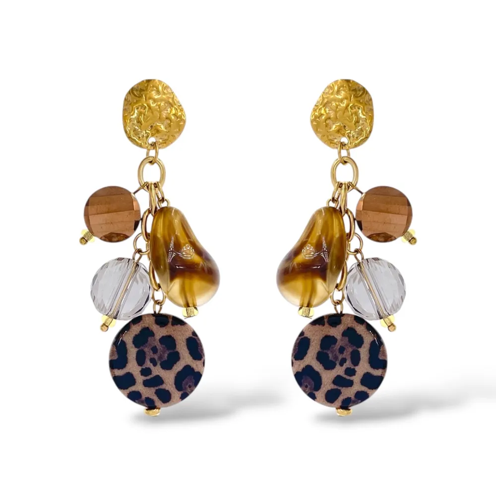 Cameo-Orecchini Moda Pendente In Acciaio - OR-732-756