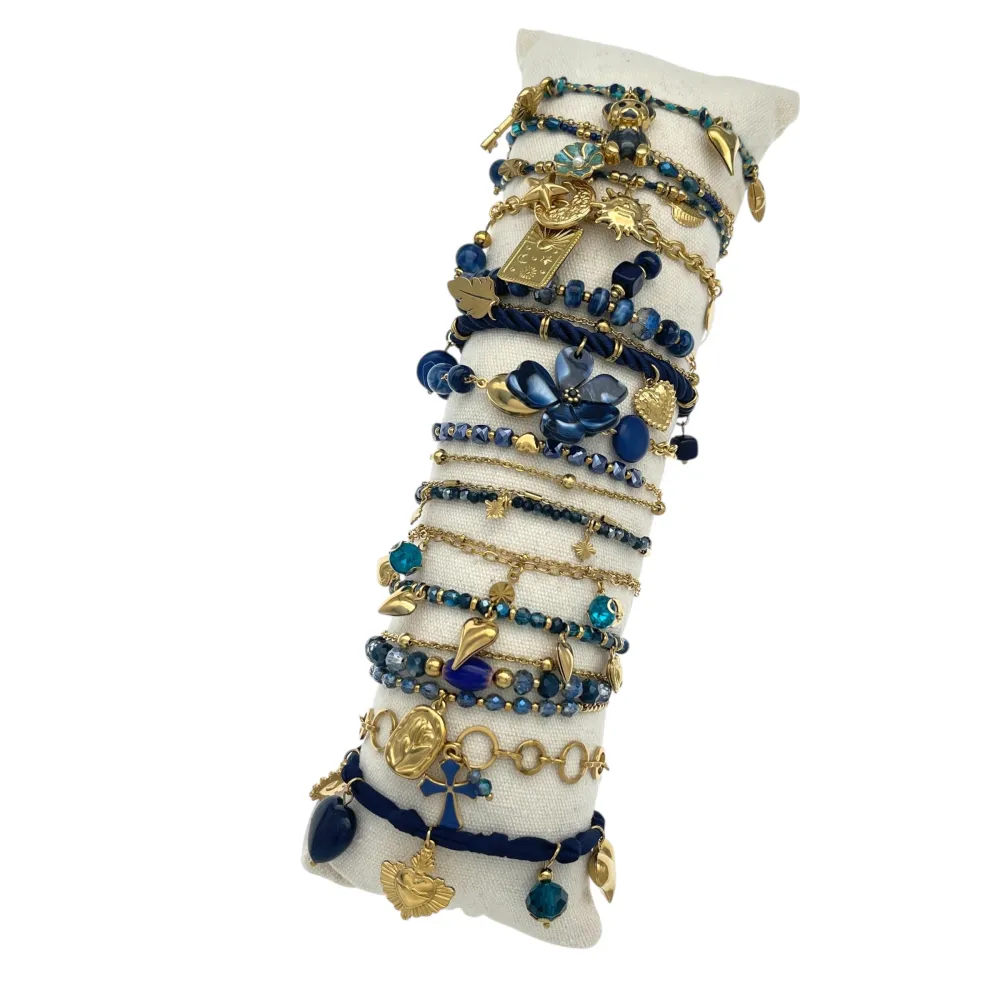 Mix Soggetti-15pz Bracciali in Acciaio - BPA-732-478