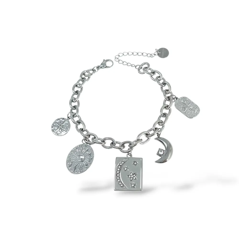 Luna, Sole-Bracciale in acciaio - BR-413-3304