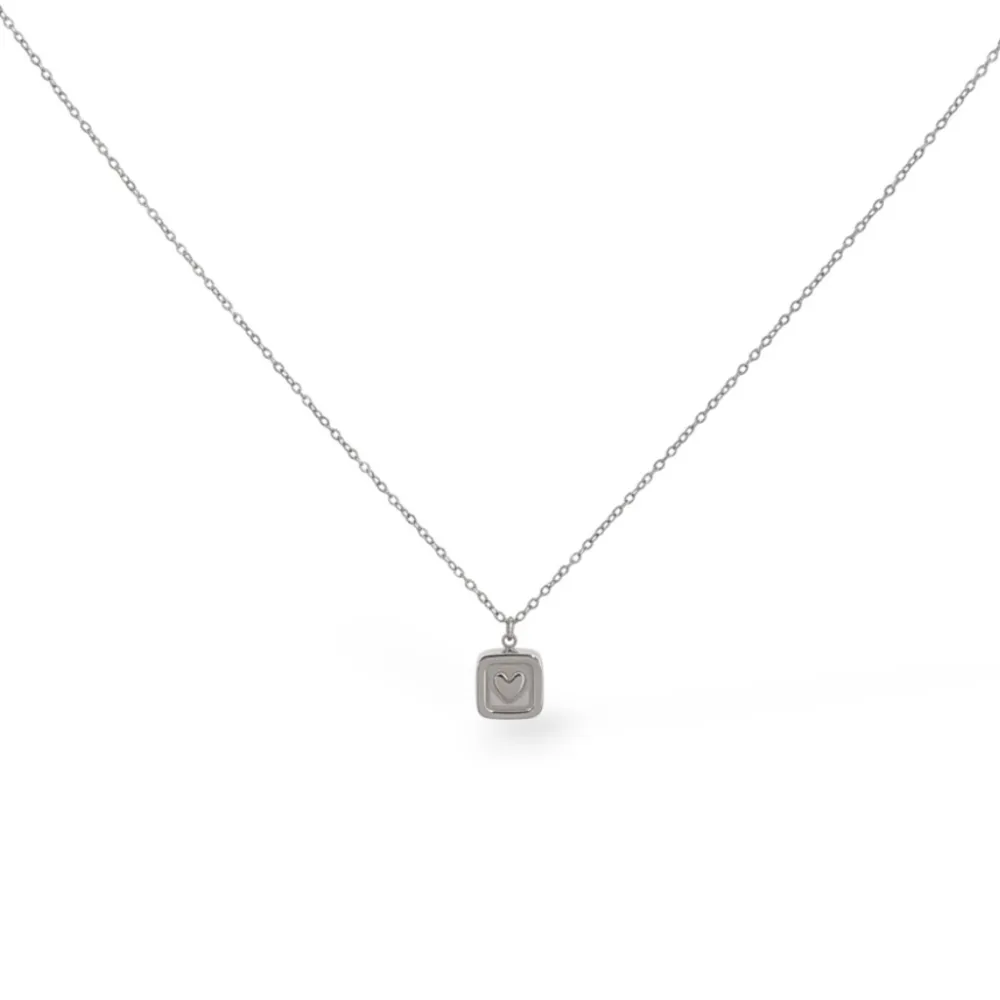 Cuore-Collana Corta in Acciaio - CAC-413-3829