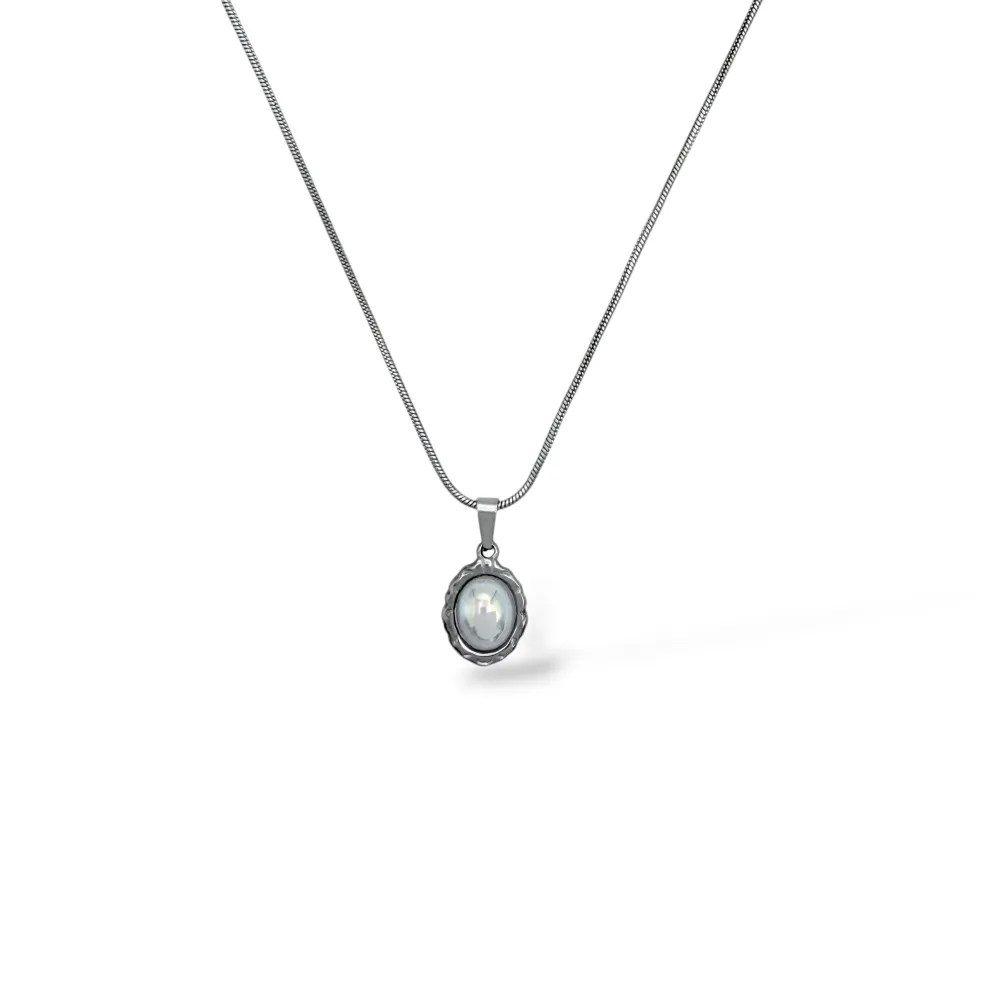 Tondo-Collana Corta in Acciaio - CAC-413-3858