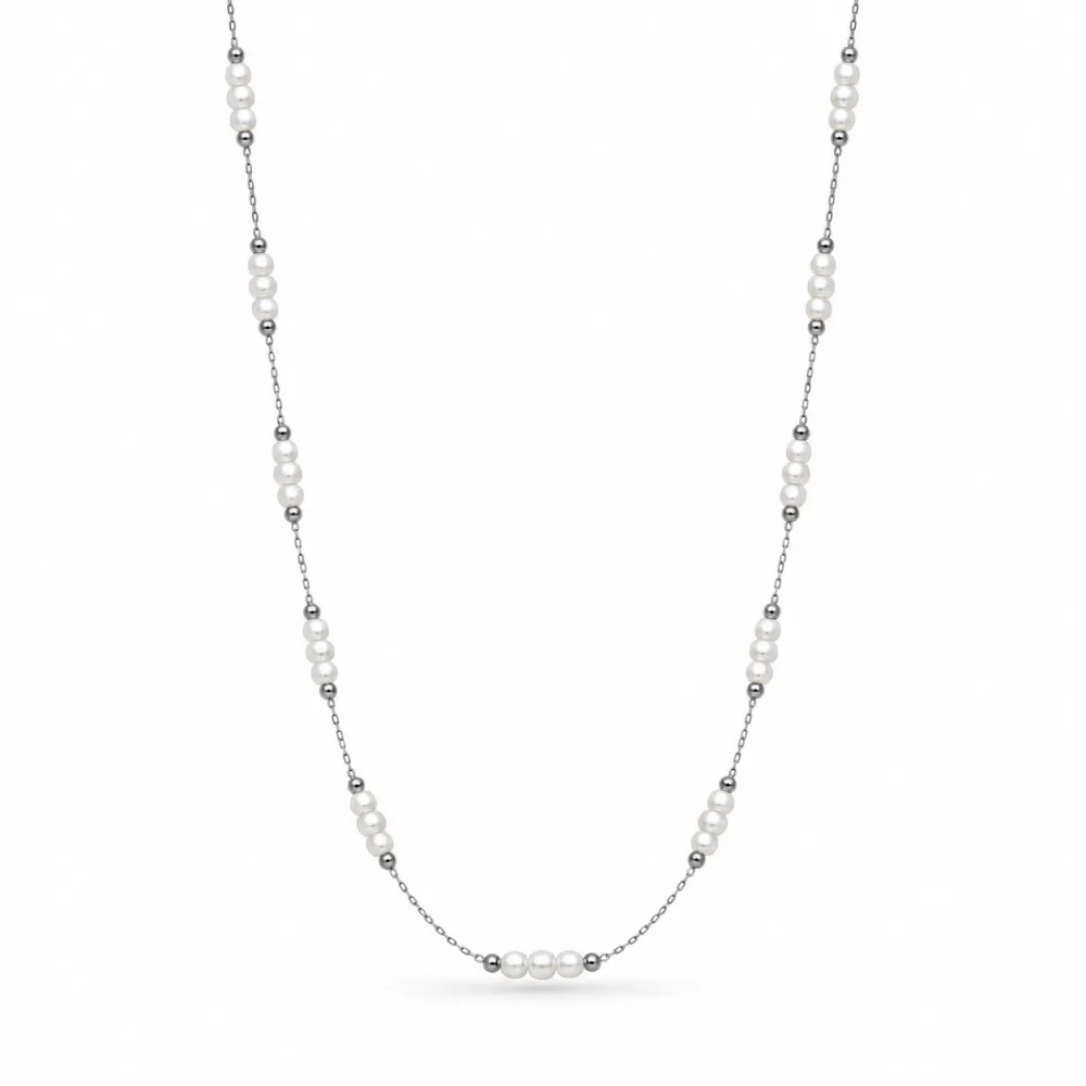 Perline-Collana corta in Acciaio - CL-413-3856