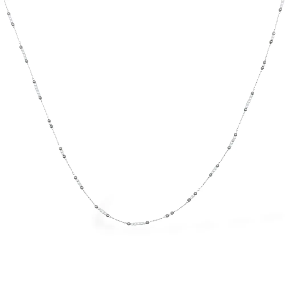 Perline-Collana corta in Acciaio - CL-413-3857