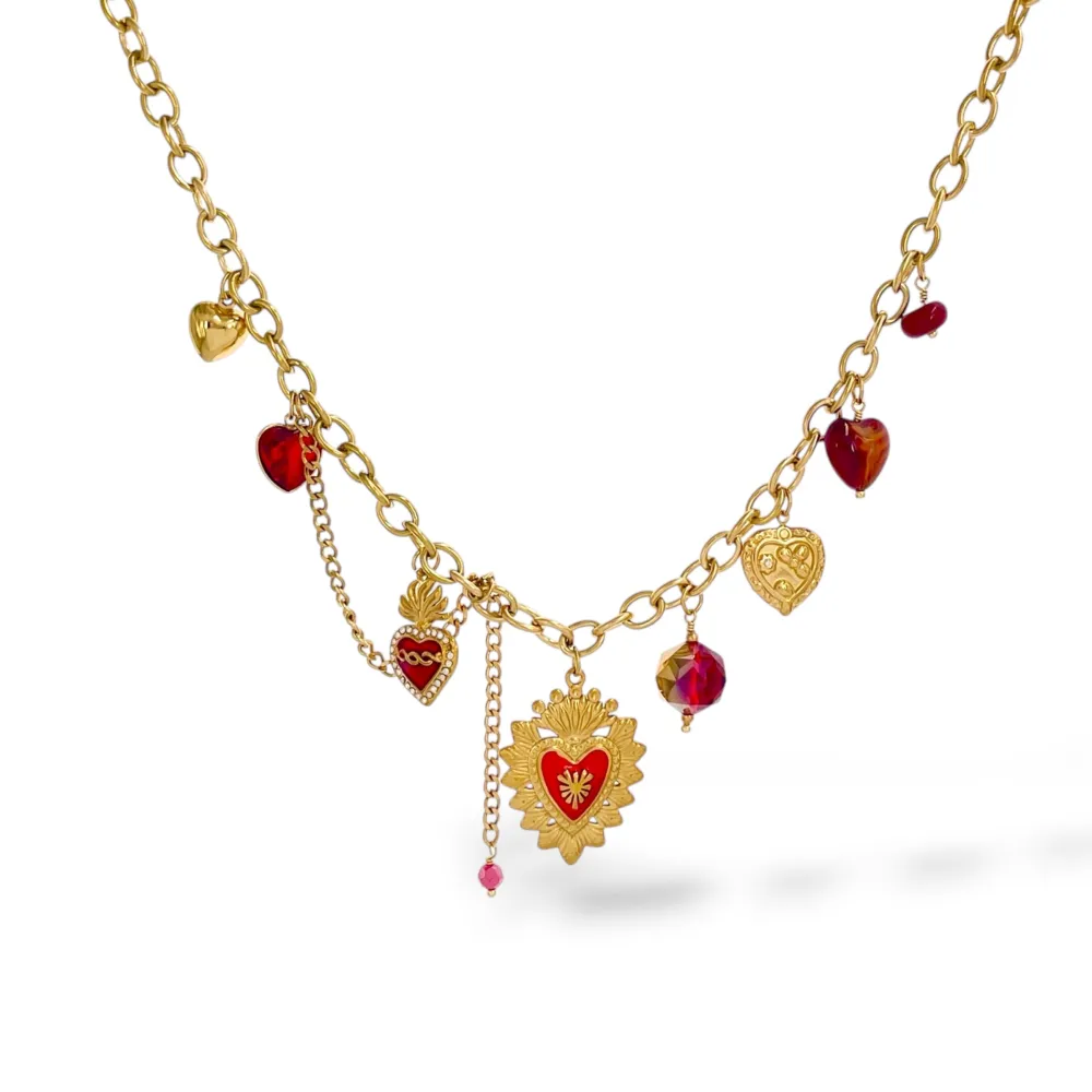 Sacro Cuore-Collana corta in Acciaio - CL-794-135