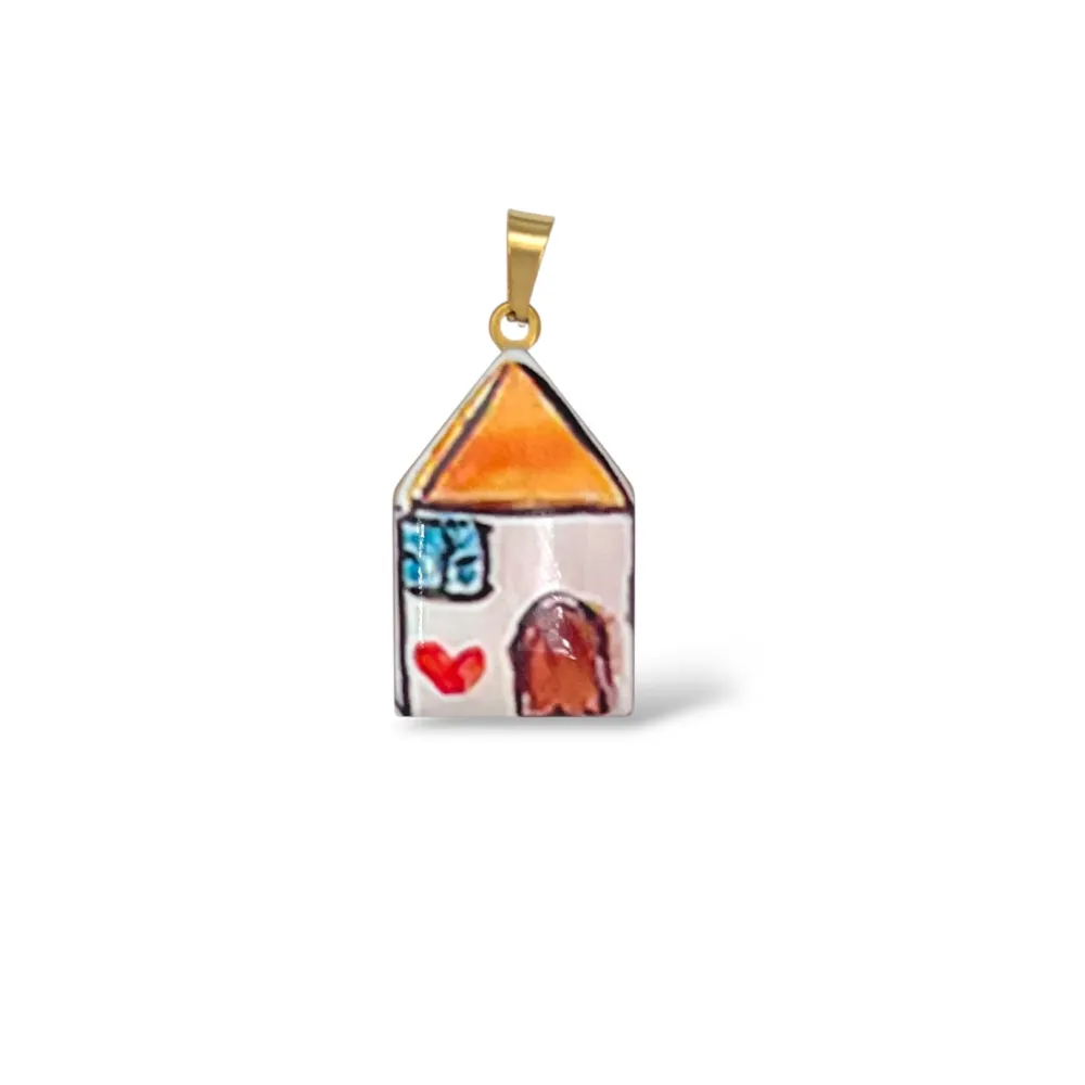 Casa-Ciondolo/Charms in Acciaio - DIY-413-Casa