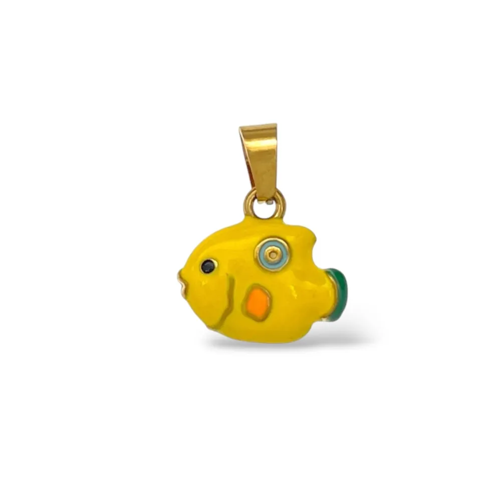 Pesce-Ciondolo/Charms in Acciaio - DIY-413-Pesce