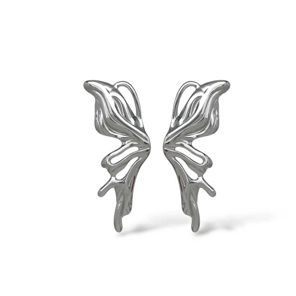Farfalla-Orecchini in Acciaio - OR-413-2600 (Argento)