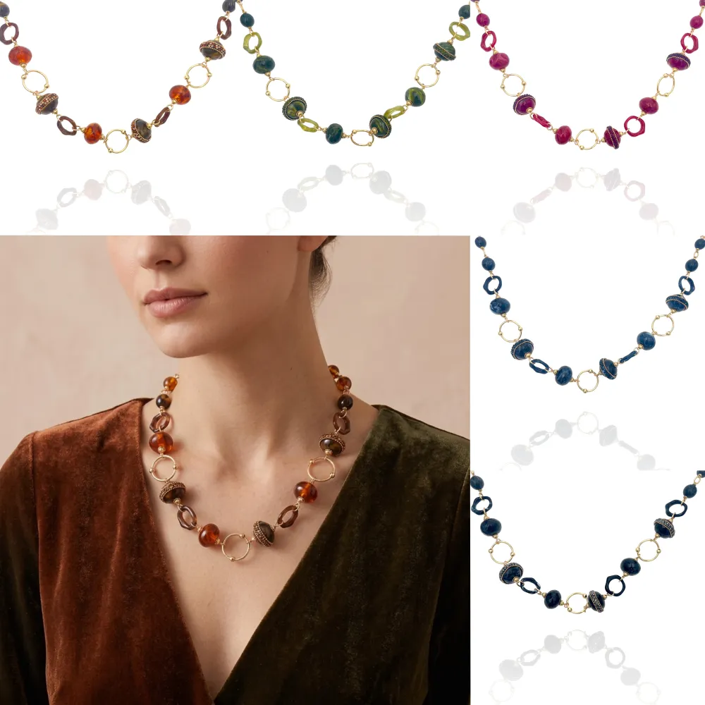 Tondo cerchio-Collana Corta in Acciaio - CL-732-666