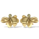 Fiore Tessuto-Orecchini Moda In Acciaio - OR-732-793