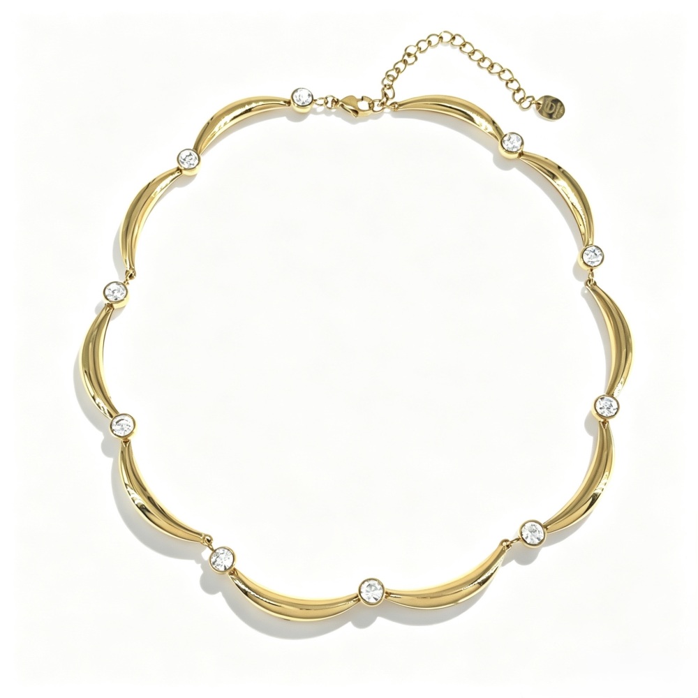 Punto Luce-Collana Corta in Acciaio - CL-103-AA7767N