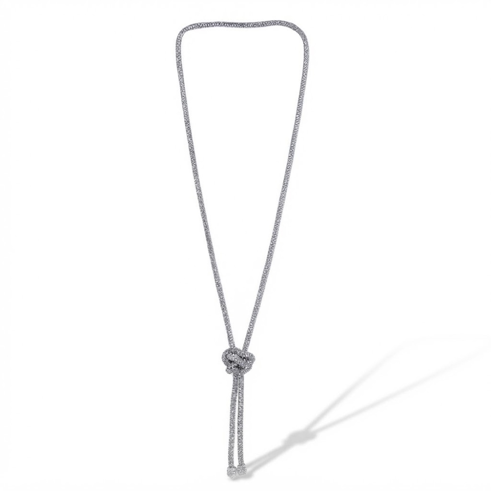 Nodo-Collana Lunga in Acciaio - CAL-759-48
