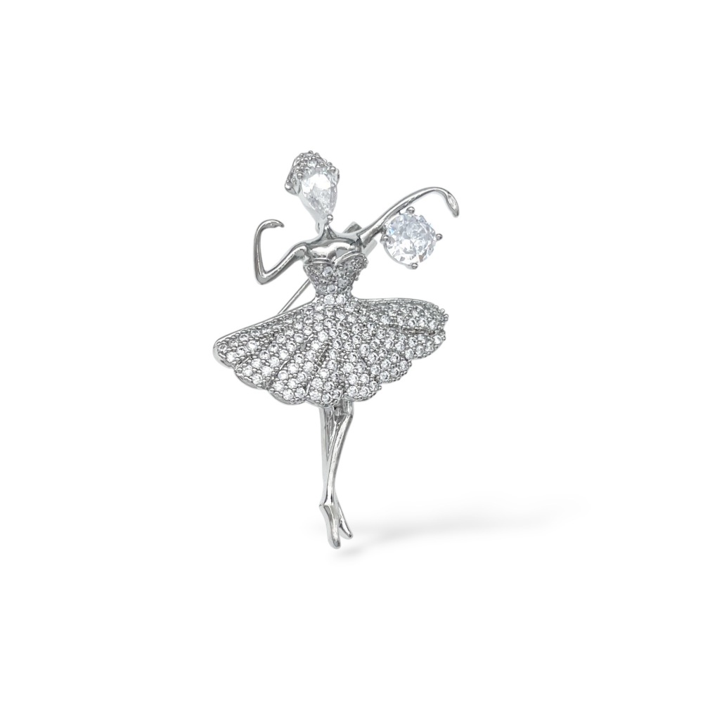 Ballerina -Spilla con Zirconia - SP-506-524