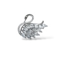 Cigno -Spilla Magnetiche con Zirconia - SPM-506-530