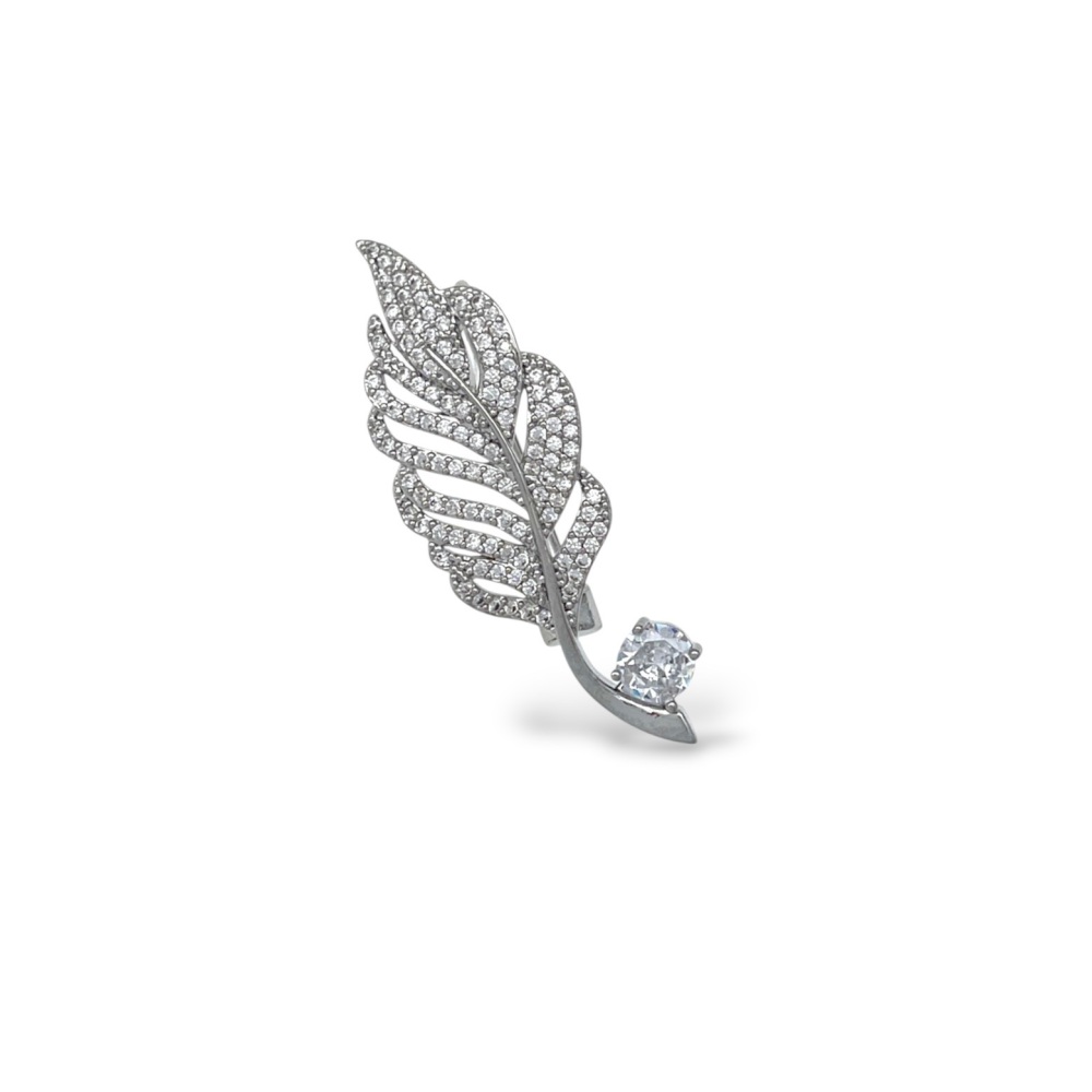 Piuma -Spilla con Zirconia - SP-506-552