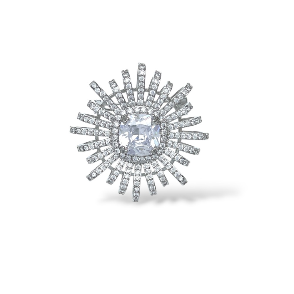 Sole -Spilla con Zirconia - SP-506-513