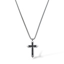 Croce-Collana da Uomo in Acciaio - CL-775-78