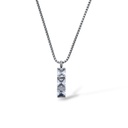Cristalli -Collana Lunga da Uomo in Acciaio - CL-600-H418