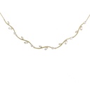 Fiore-Collana Corta in Acciaio - CL-795-12978