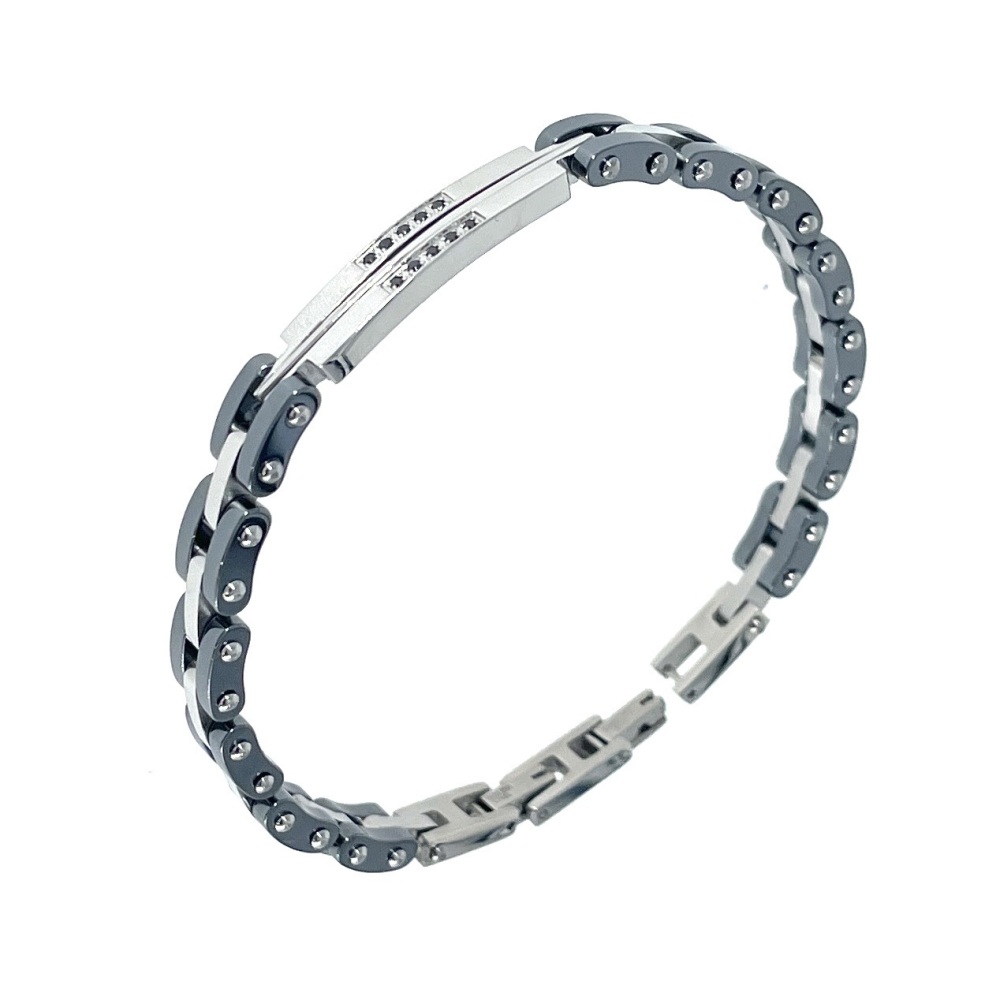 corda metallica Punto Luce -Bracciale Uomo in Acciaio - BR-775-105