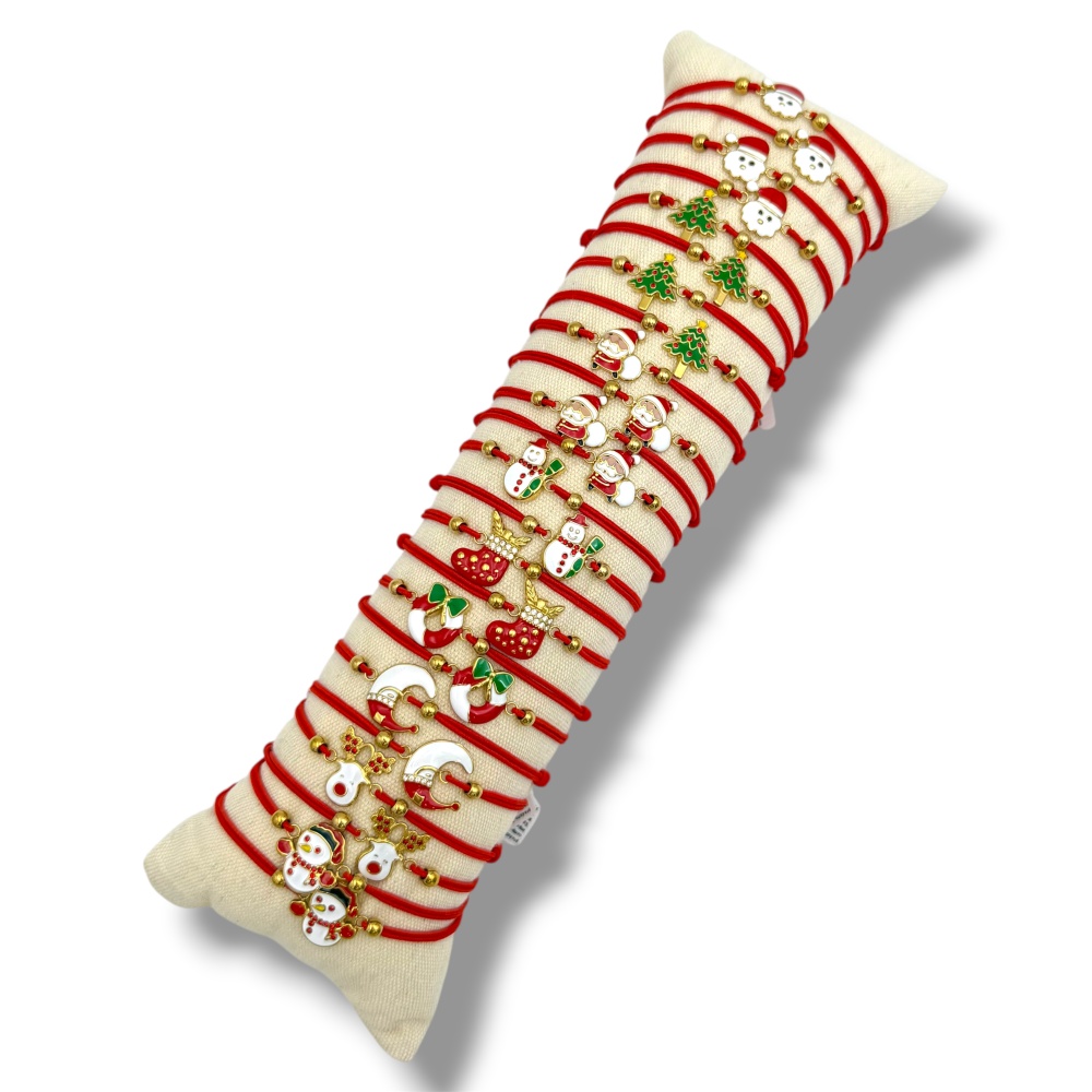 [BPA-191-168] Soggetti Mix Natale -24 Pz Bracciali - BPA-191-168