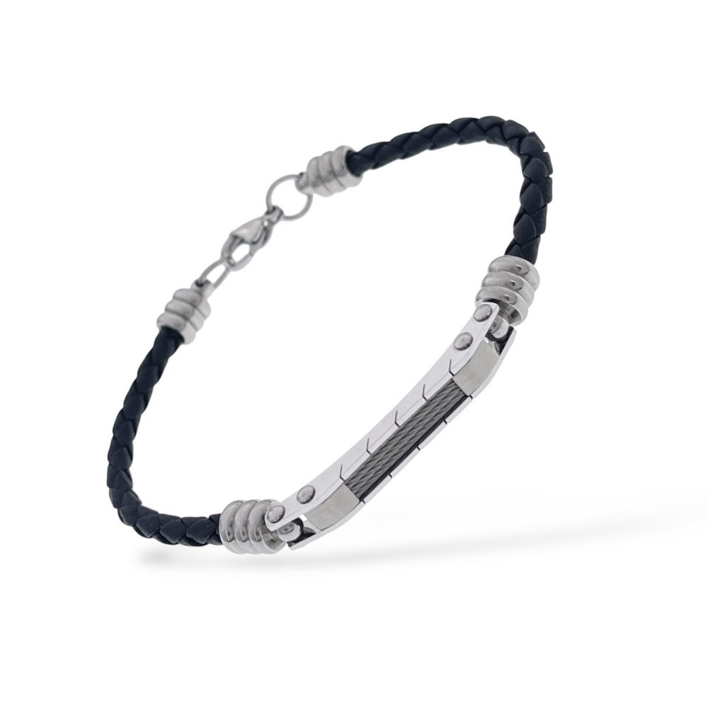 Piastrina-Bracciale in Acciaio da uomo - BAU-720-40