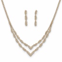 Set Collana-Orecchini Moda Per Sposa in Ottone - SET-321-3388