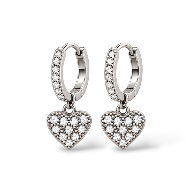 CUORE-Orecchini in Acciaio - OR-103-AA5531E/Cuore