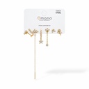 Fiori, Farfalla-Set 6pz Orecchini in Acciaio - OR-103-AA7312E