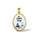 Ai Nuovi Inizi (grande)-Ciondolo/Charms in Acciaio - DIY-732-13