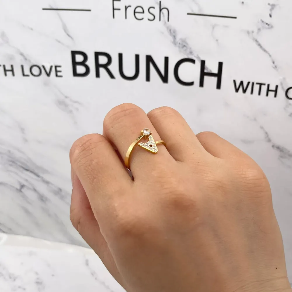 Iniziale-60 pz Anelli in Acciaio - AAR-103-AA358R