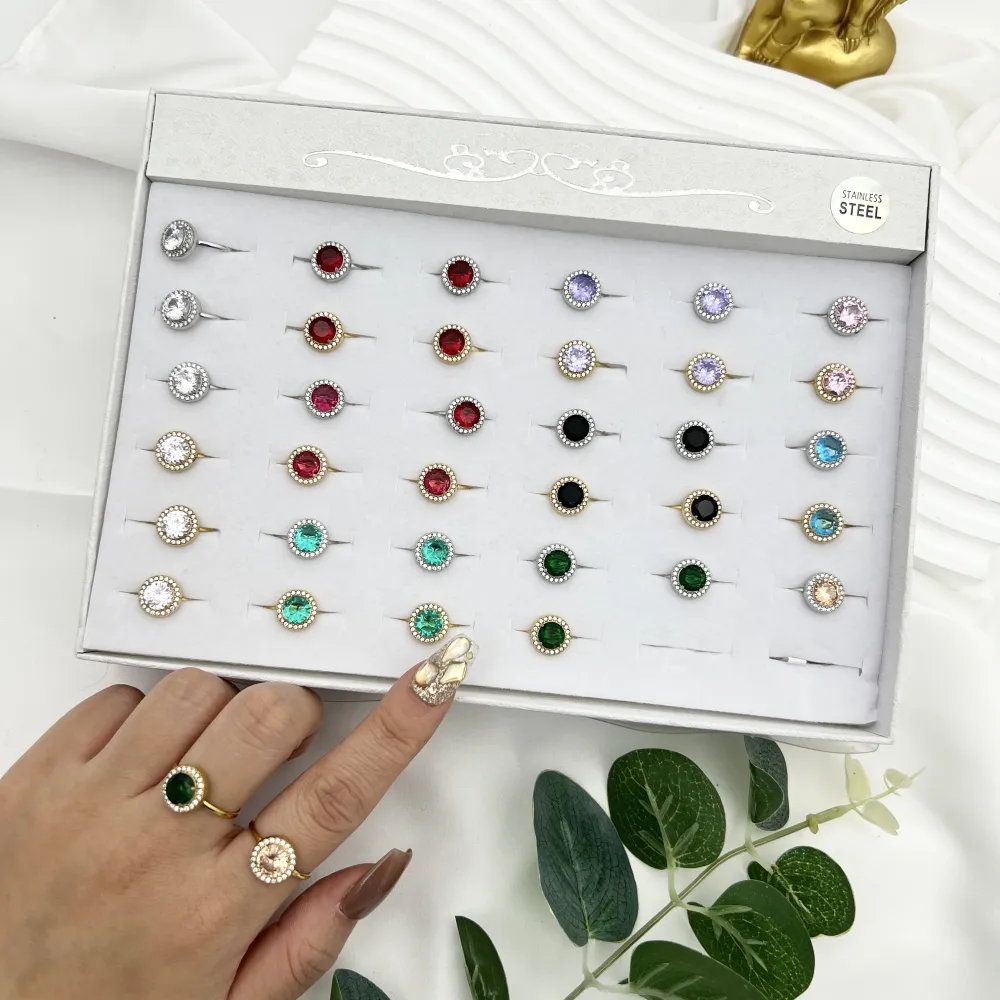 [AAR-103-AA4708R] Punto Luce Tondo -36pz Anelli Regolabili in Acciaio - AAR-103-AA4708R