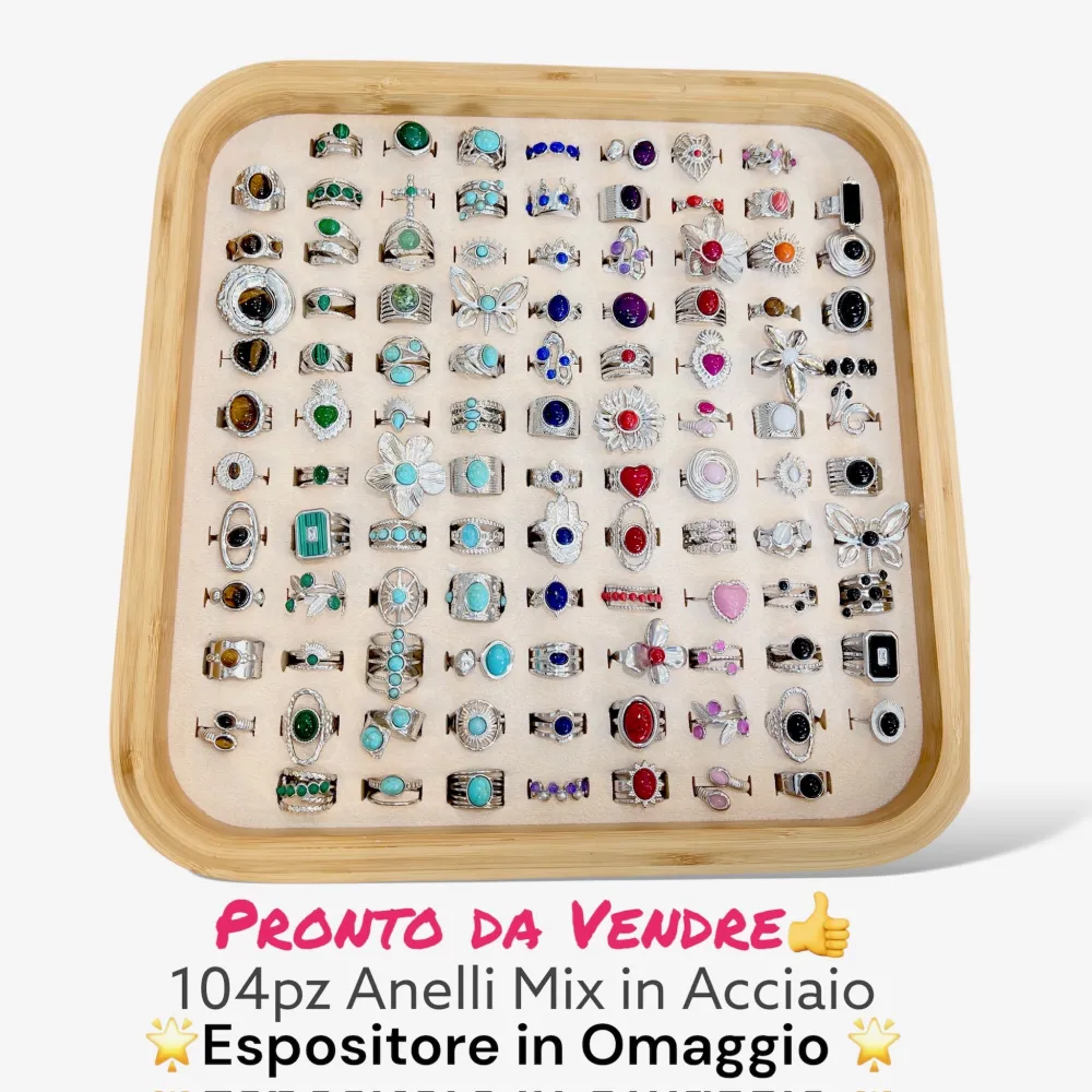 Mix Modelli con Pietre- - AAR-105-232 (Argento)