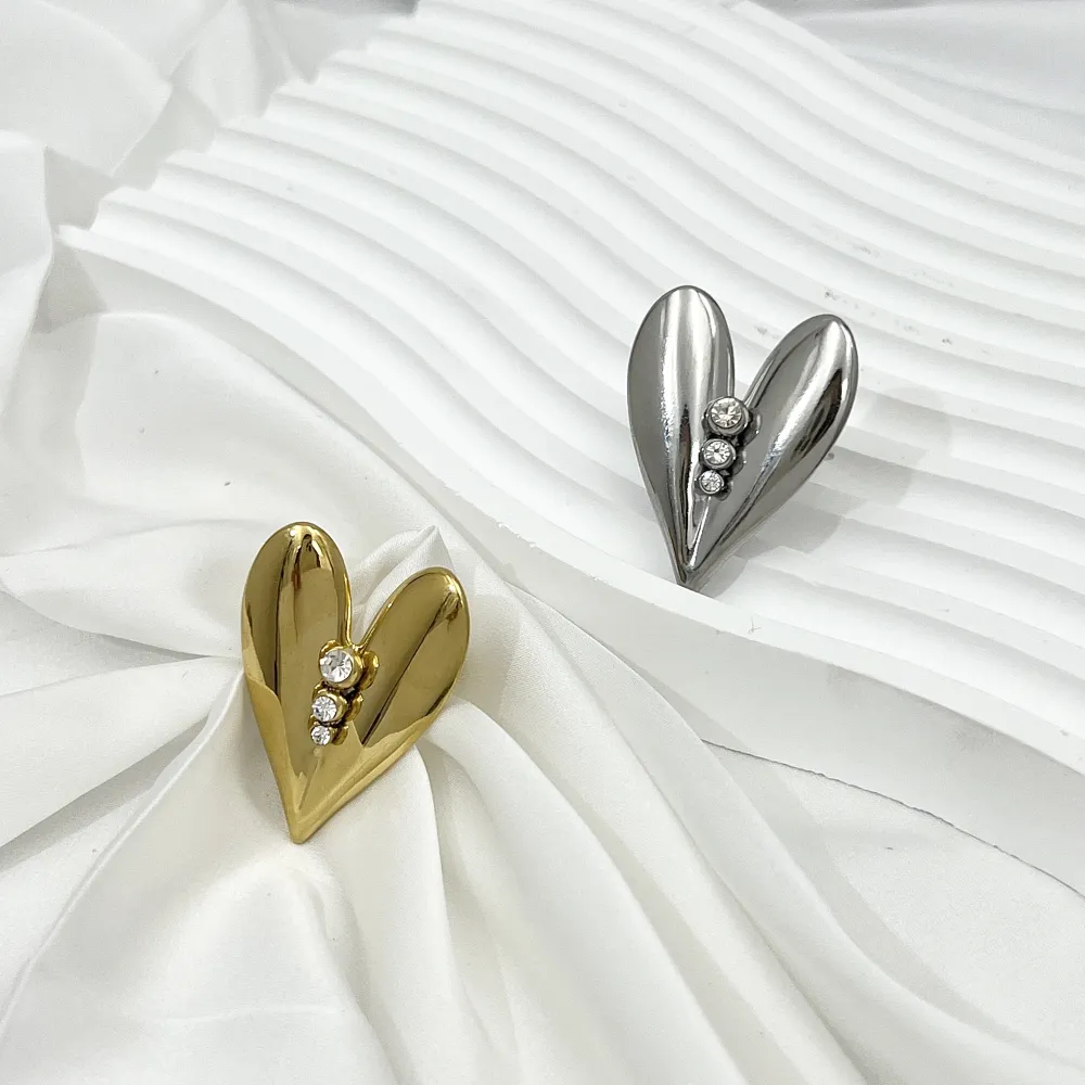 Cuore -Anello Regolabile in Acciaio - AAR-759-11 (Argento)