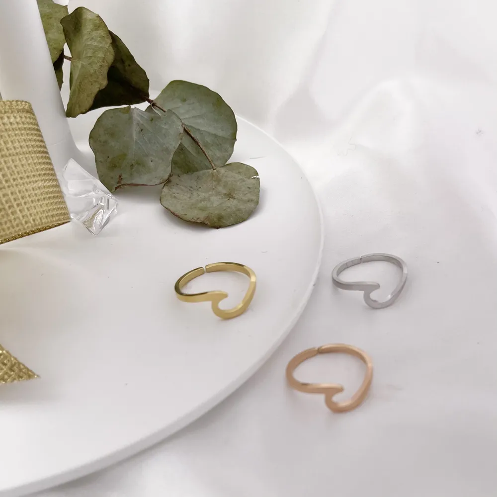 AAR7617-Onda Battito Cuore - 36Pz Anelli Regolabili - AAR413-419