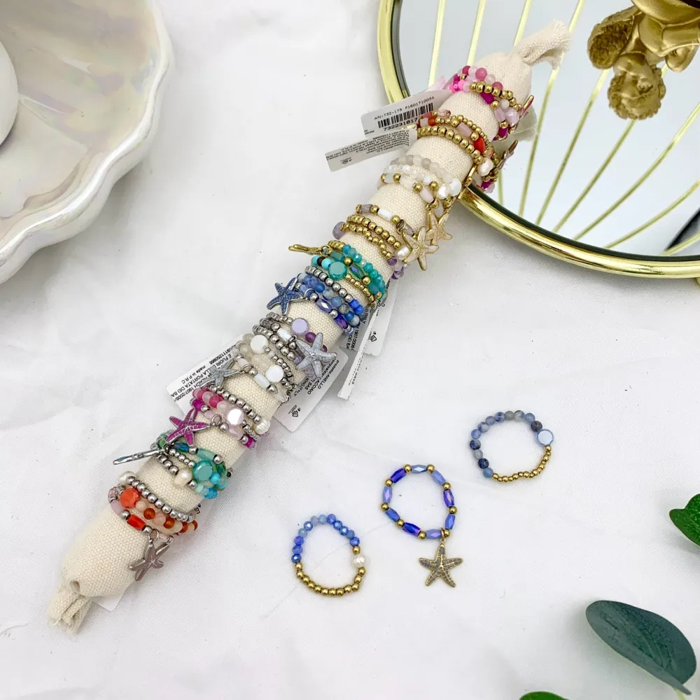 Stella Marina-12 Set Anelli Elastici in Acciaio - APA-732-175