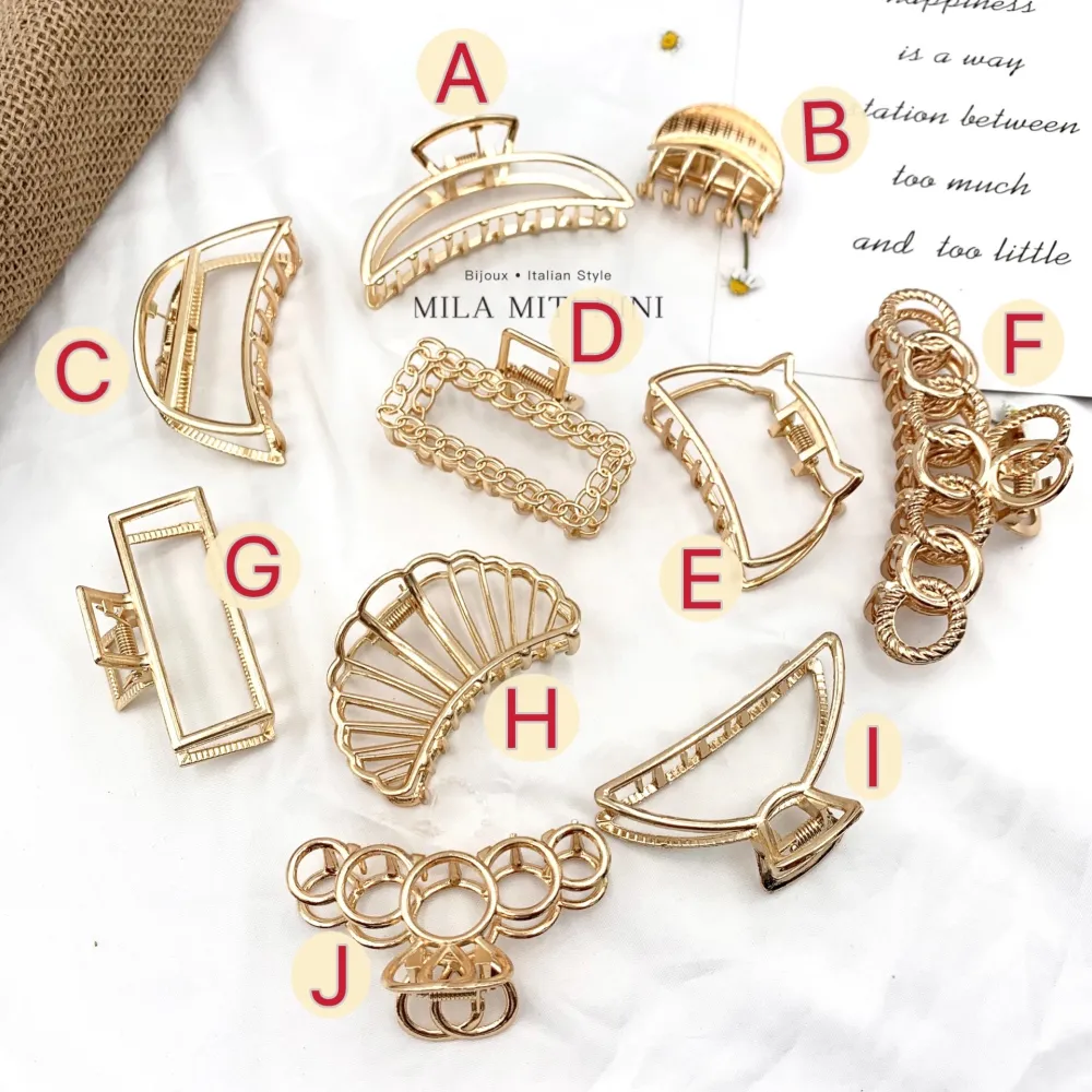 12 Pz Pinze per Capelli Lisci - AXC-556-26A (Modello B)