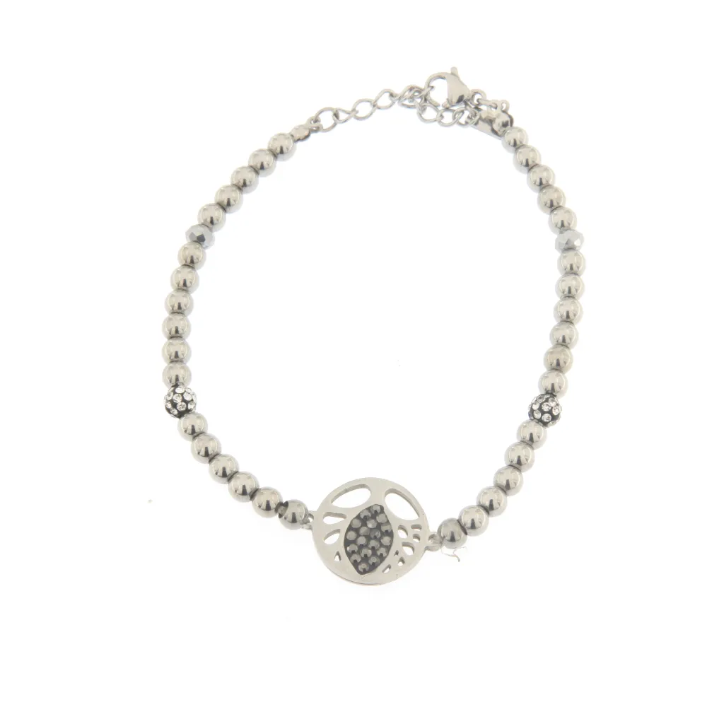 [Albero della Vita - Bracciale Palline] Bracciale da Donna In Acciaio - Albero della Vita - Bracciale Palline