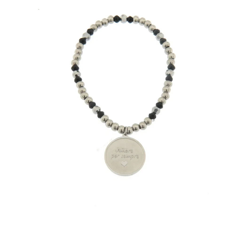 [Amore Per Sempre - Bracciale Elastico] Bracciale Elastico in Acciaio - Amore Per Sempre - Bracciale Elastico