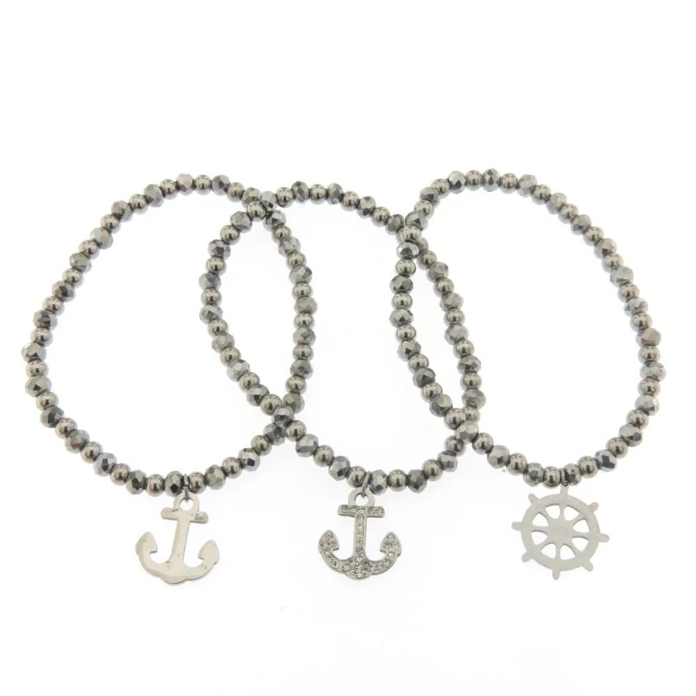 [Ancorà - Bracciale Tris Acciaio] Bracciale Tris in Acciaio - Ancorà - Bracciale Tris Acciaio