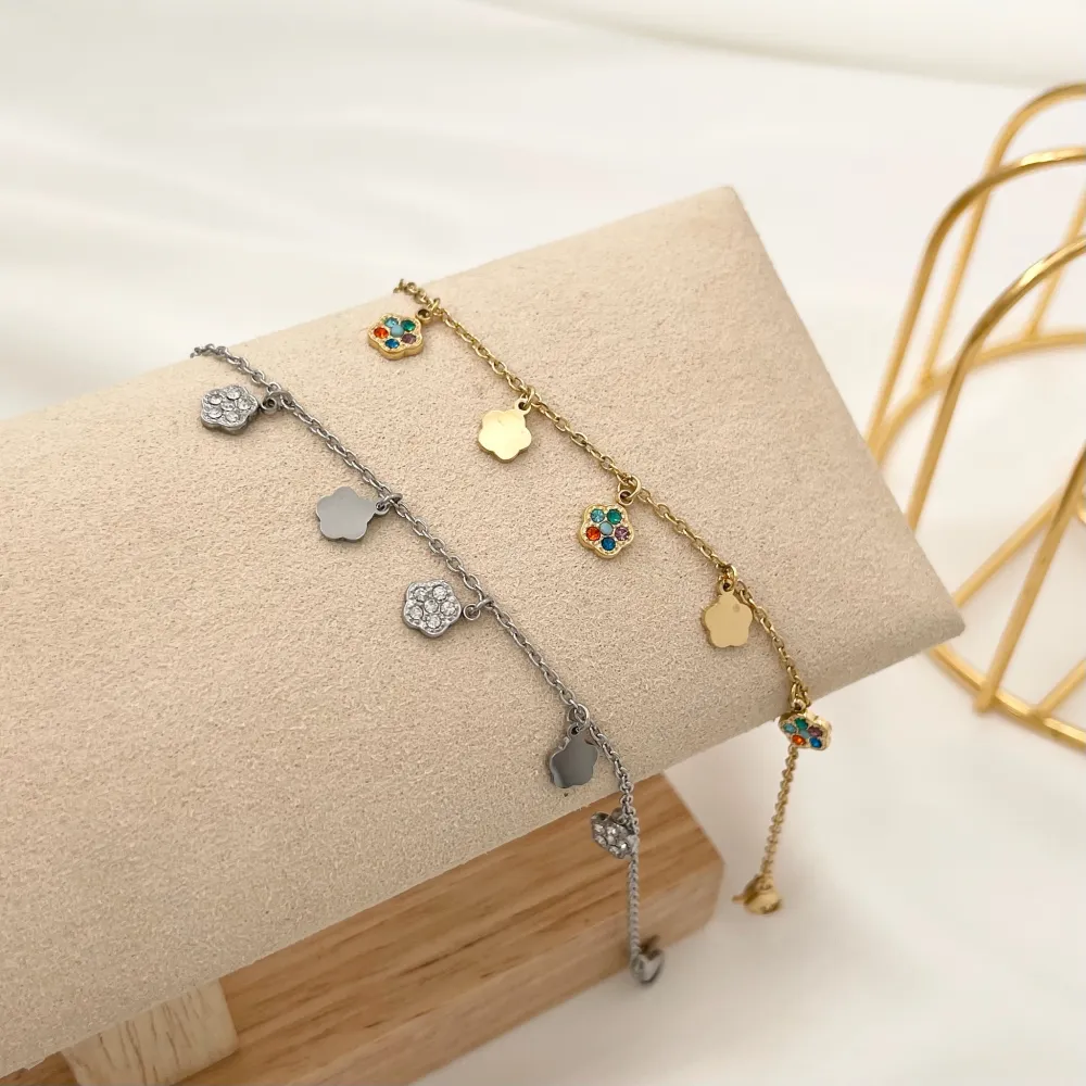 Fiore-Bracciale in Acciaio - BAC-103-AA2344B