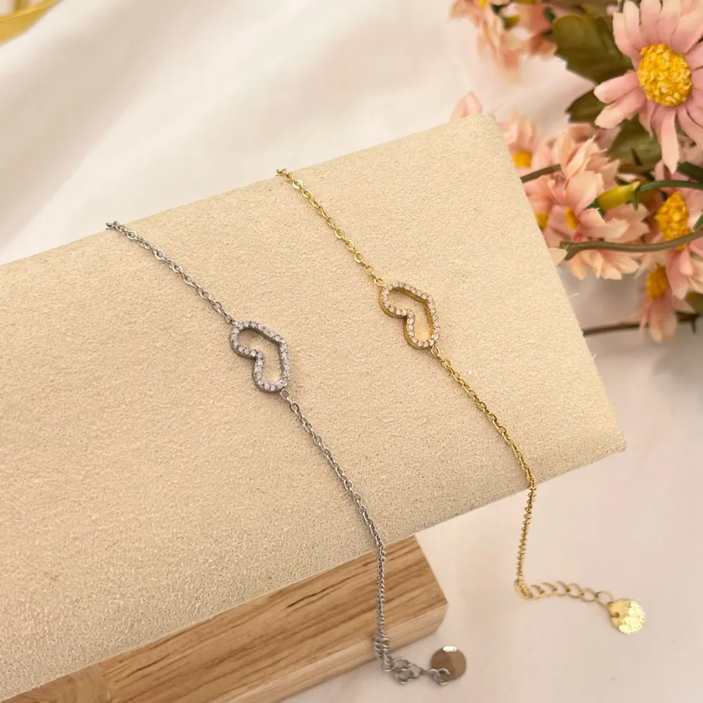 Cuore Vuoto-Bracciale in Acciaio EMANA - BAC-103-AA2837B