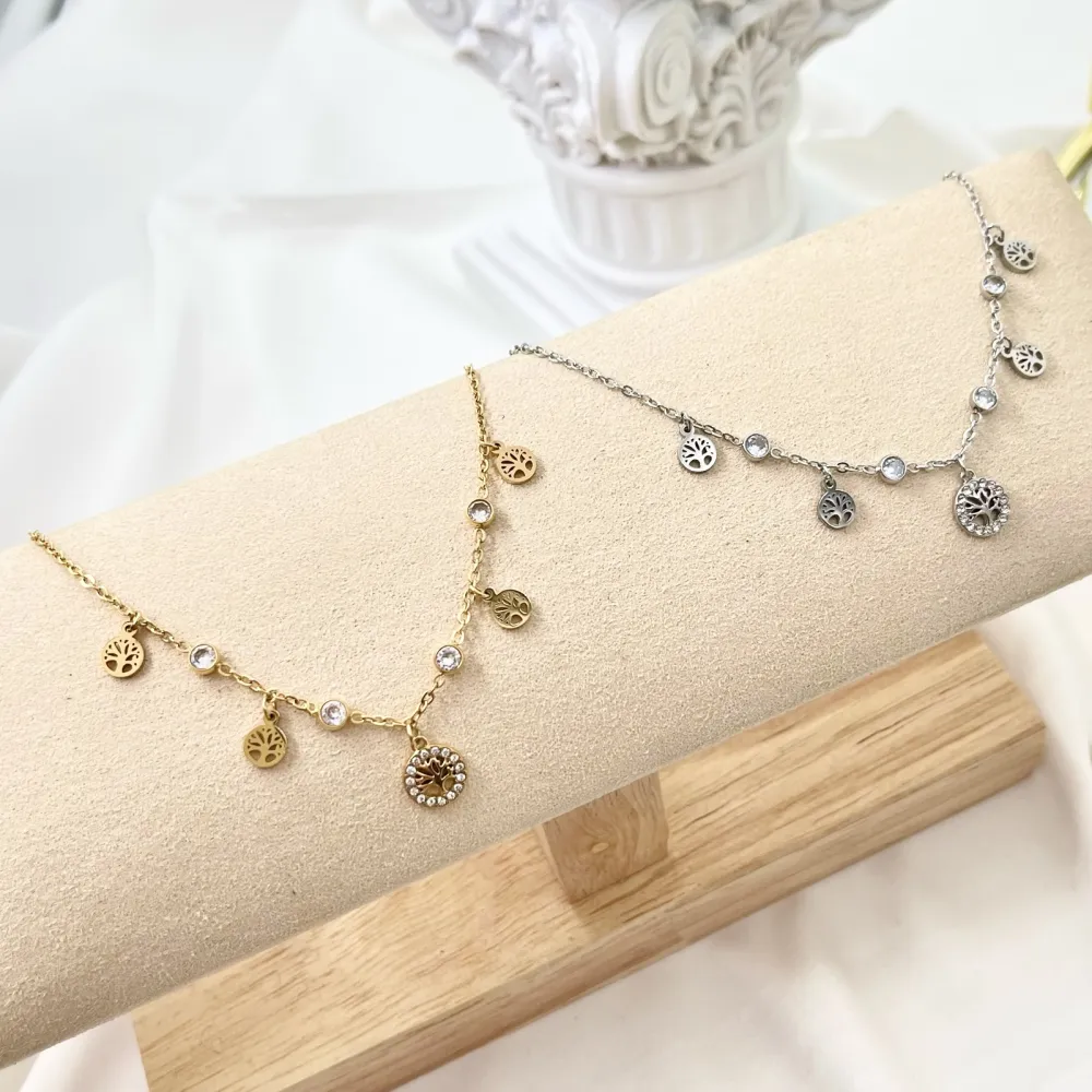 Albero della Vita -Bracciale in Acciaio con Chiusura - BAC-103-AA3477B