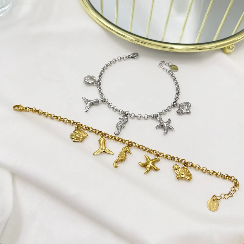 Soggetti Mare-Bracciale in Acciaio - BAC-103-AA4621B (Argento)