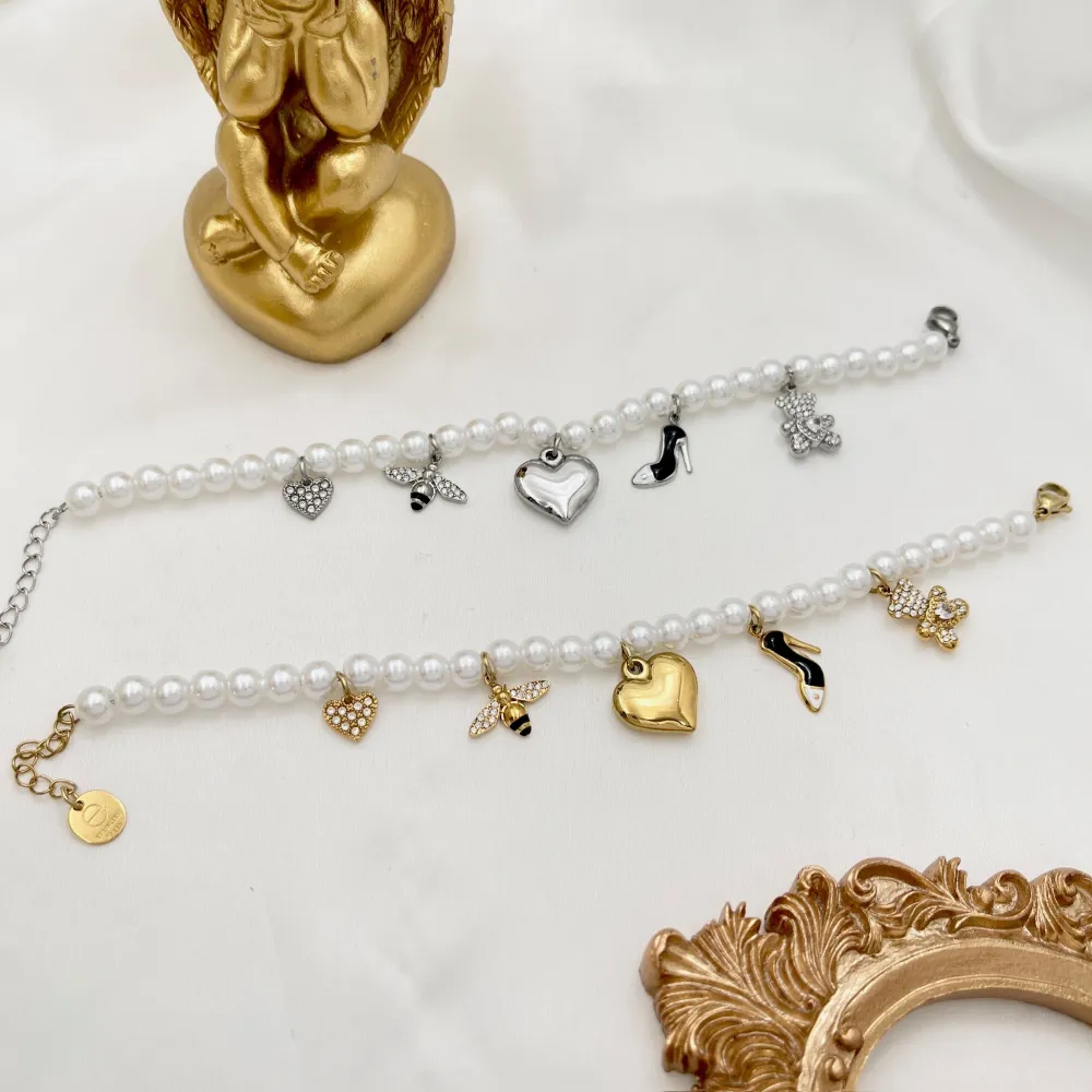 Cuore Ape Orsetto-Bracciale in Acciaio - BAC-103-AA5306B