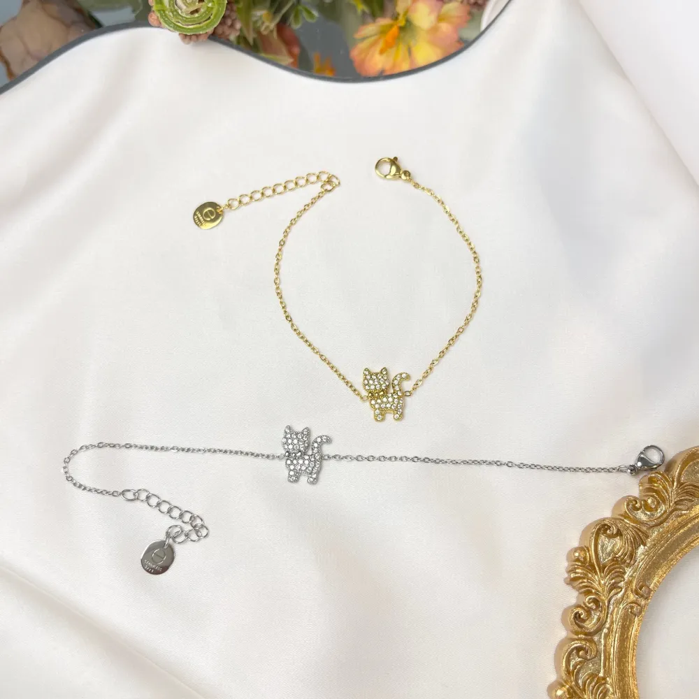 Gatto-Bracciale in Acciaio - BAC-103-AA5642B