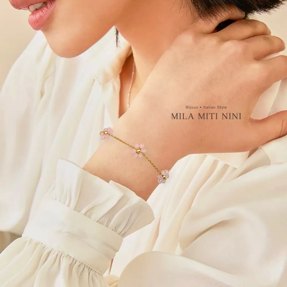 Fiore Margherita -Bracciale in Acciaio - BAC-103-AA66B